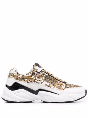 Versace Jeans Couture baroque-logo chunky sneakers - White