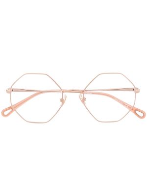 Chloé Eyewear octagonal-frame glasses - Pink