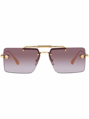 Versace Eyewear logo-plaque sunglasses - Pink