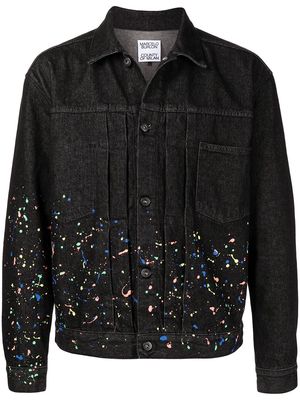 Marcelo Burlon County of Milan paint-splatter denim jacket - Black