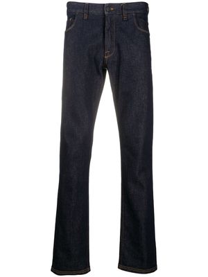 Fendi FF motif straight-leg jeans - Blue