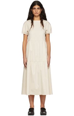 S Max Mara Off-White Calipso Midi Dress