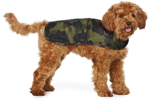 BAPE Green Barbour Edition Dog Coat