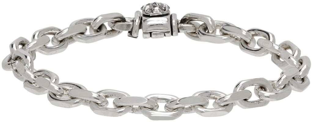 Emanuele Bicocchi Silver Thick Chain Link Bracelet