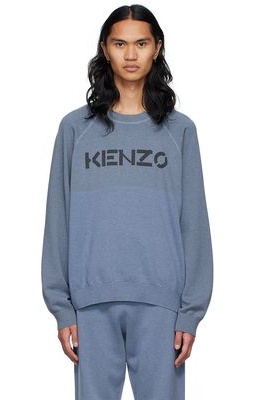 Kenzo Blue Wool Sweater