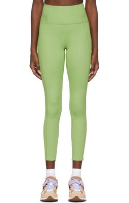Girlfriend Collective Green Recycled Polyester Sport Leggings