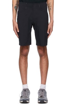 Veilance Black Voronoi Shorts