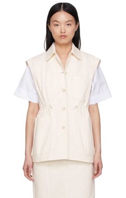 Sportmax Off-White Cotton Vest