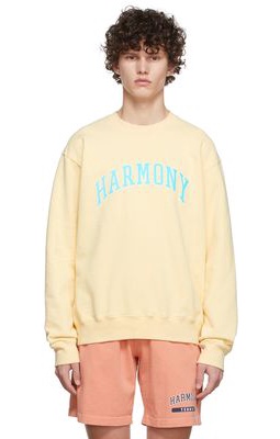 Harmony Yellow Cotton Sweatshirt