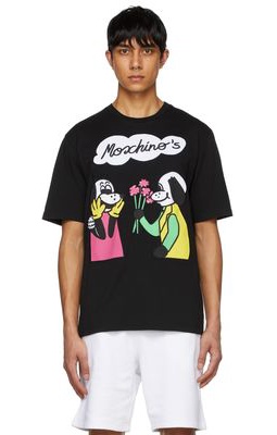 Moschino Black Cotton T-Shirt
