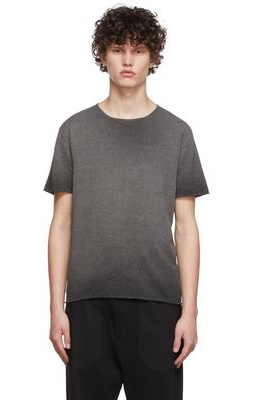 Isabel Benenato Grey Cotton T-Shirt