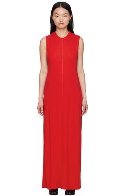 Commission Red Rayon Long Dress