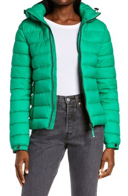 Superdry Women's Classic Fuji Puffer Jacket in Bright Green
