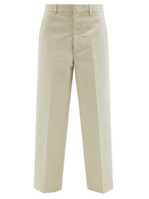 Raey - Straight-leg Cotton Tailored Trouser - Womens - Beige