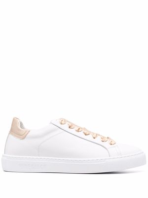 Hide&Jack contrasting-laces leather sneakers - White