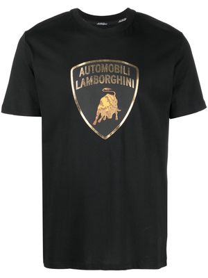 Automobili Lamborghini logo-print crew-neck T-shirt - Black