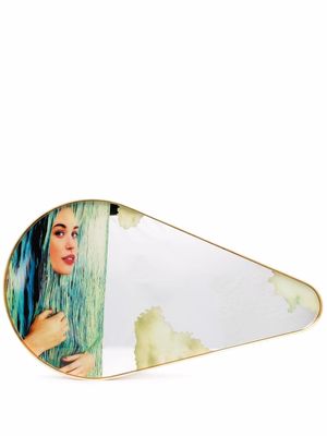 Seletti Sea Girl framed mirror - Gold