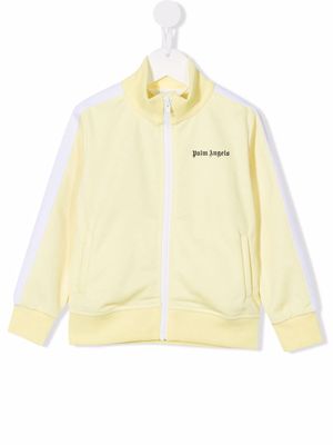 Palm Angels Kids logo-print tracksuit jacket - Yellow