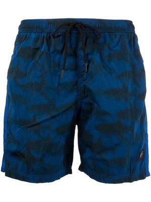 Paul & Shark shark-print swim shorts - Blue