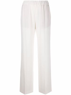 Alberto Biani high-waist wide-leg trousers - White