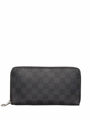 Louis Vuitton 2016 pre-owned Damier Graphite Zippy wallet - Black