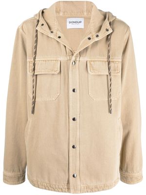 DONDUP hooded shirt jacket - Neutrals