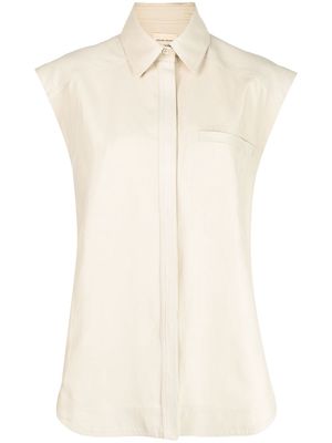 Loulou Studio linen sleeveless shirt - Neutrals
