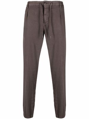 Briglia 1949 drawstring tapered trousers - Brown