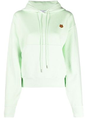 Kenzo cotton hoodie with tiger motif - Green