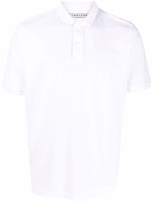 Fileria short-sleeve cotton polo shirt - White