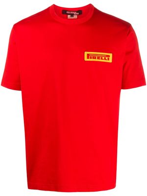 Junya Watanabe MAN x Pirelli patch cotton T-shirt - Red