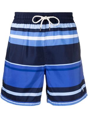 Polo Ralph Lauren stripe-print swim shorts - Blue