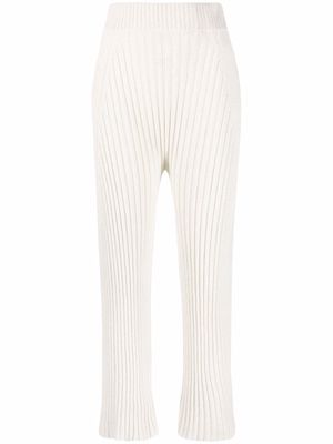 Rus knitted straight-leg trousers - Neutrals