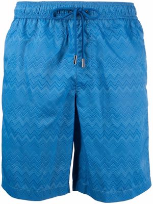 Missoni zig-zag print swim shorts - Blue