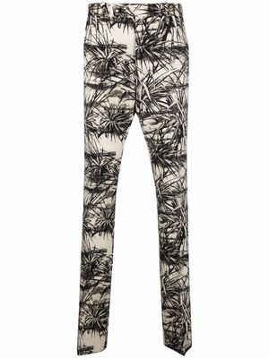 AMIRI graphic-print flared trousers - Neutrals