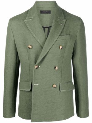 AMIRI double-breasted cotton jacket - Green