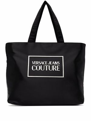 Versace Jeans Couture logo-print tote bag - Black