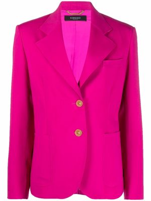 Versace single-breasted fitted blazer - Pink