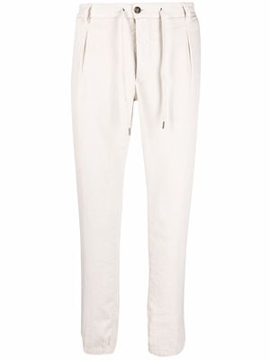 Briglia 1949 drawstring cotton-blend trousers - Neutrals