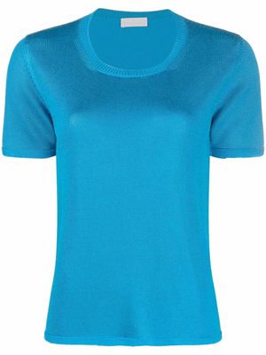 Bruno Manetti short-sleeved knitted top - Blue