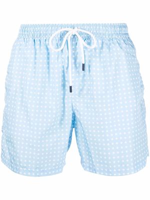 Fedeli polka dot swim shorts - Blue