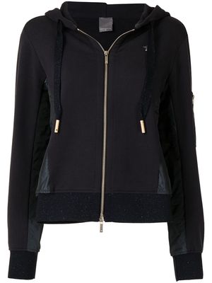 Lorena Antoniazzi zip front hoodie - Blue