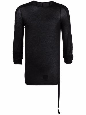Rick Owens DRKSHDW tassel-detail long-sleeve top - Black