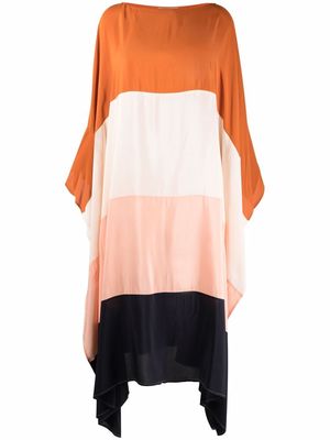 Essentiel Antwerp colour-block shift dress - Orange