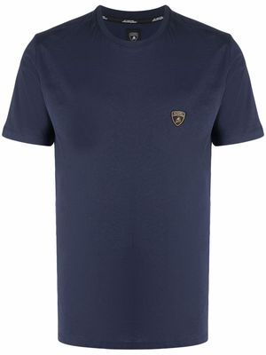 Automobili Lamborghini logo-patch cotton T-shirt - Blue
