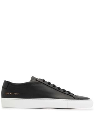 Common Projects low-top leather trainers - Black