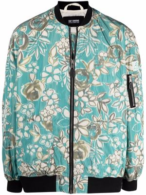 Raf Simons floral-print bomber jacket - Green