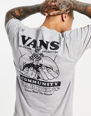 Vans Grow Community t-shirt in gray-Black