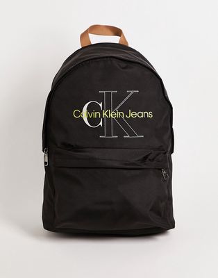 Calvin Klein Jeans sport essentials backpack with contrast logo in black