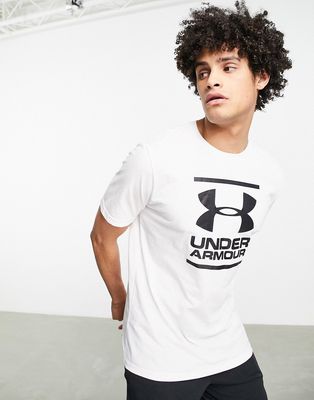 Under Armour Training Foundation t-shirt with large chest logo in white